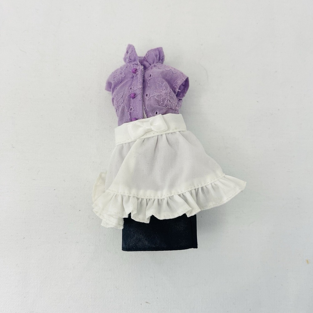 Takara Tomy Licca Chan Outfit - LD-17 Grandma Purple Shirt Black Skirt Apron